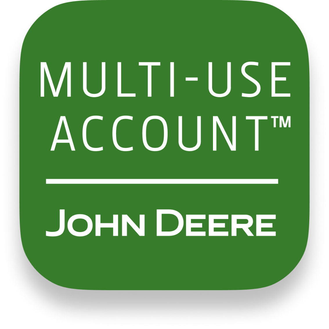 Multi-Use Account John Deere