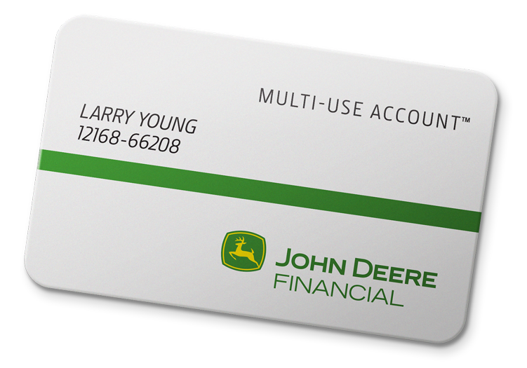 example Multi-Use Account credit card